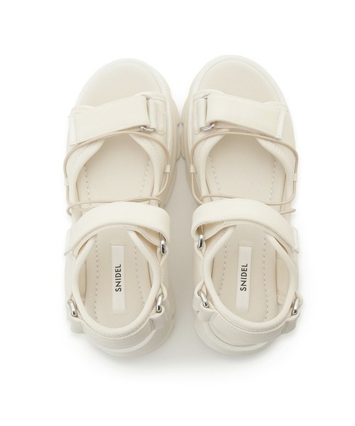 SNIDEL（スナイデル）の「ストラップスニーカーソールサンダル（サンダル・レディース・アイボリー/ブラック・SMALL/MEDIUM/LARGE）」の7枚目の写真
