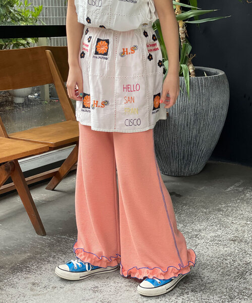 HELLO.SANFRANCISCO(ハローサンフランシスコ)の「【HELLO.SANFRANCISCO/ハローサンフランシスコ】ワッフルフレアパンツ(その他パンツ・レディース・ブラック/オレンジ/ブルー/オフホワイト/グレー/イエロー/パープル・MEDIUM/SMALL)」の17枚目の写真