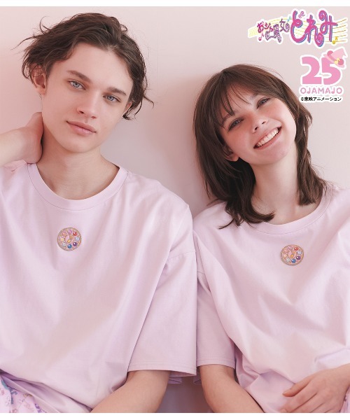 PEACH JOHN（ピーチジョン）の「【コラボ】おジャ魔女どれみ　Ｔシャツ（Tシャツ/カットソー・レディース・ピンク・1/2）」の2枚目の写真