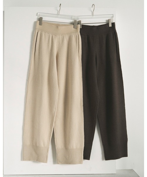 anuke(アンヌーク)の「Linking Wide Pants(デニムパンツ・レディース・アイボリー/モカ・38inch/36inch)」の10枚目の写真