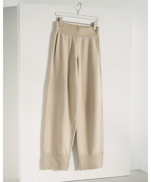 anuke(アンヌーク)の「Linking Wide Pants(デニムパンツ・レディース・アイボリー/モカ・38inch/36inch)」の12枚目の写真
