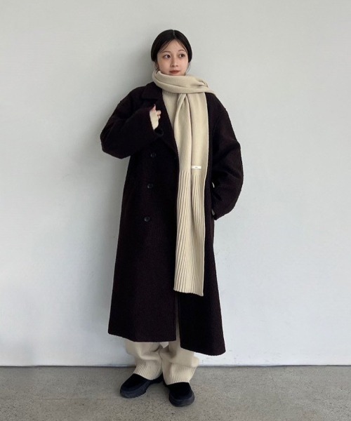 anuke(アンヌーク)の「Linking Wide Pants(デニムパンツ・レディース・アイボリー/モカ・38inch/36inch)」の14枚目の写真