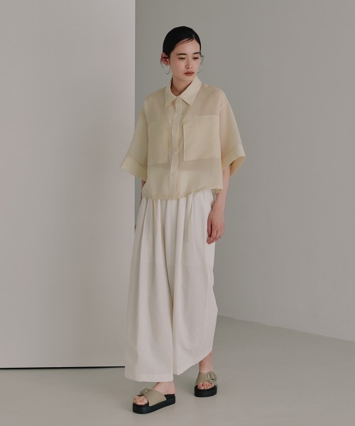 TNタフタクロップドシャツ WTAPS ダブルタップス 24SS BD 01 /LS / CTPL. BROADCLOTH
