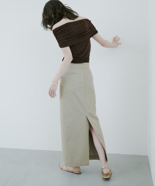 tシャツ シアーオフショルギャザーカットトップス レディース シアーオフショルギャザーカットトップス（カットソー/Tシャツ