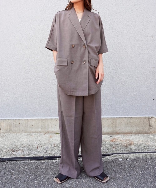 gossara(ゴサラ)の「ビンテージワッシャーパンツ(スラックス・レディース・モカ/ブラック・MEDIUM)」の9枚目の写真