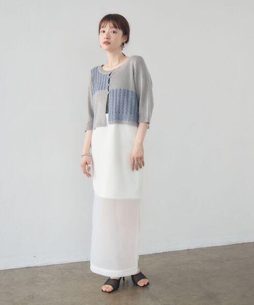 kivi（キヴィ）の「sheer combi sk（スカート・レディース・オフホワイト/ブラック/ベージュ・FREE）」の18枚目の写真
