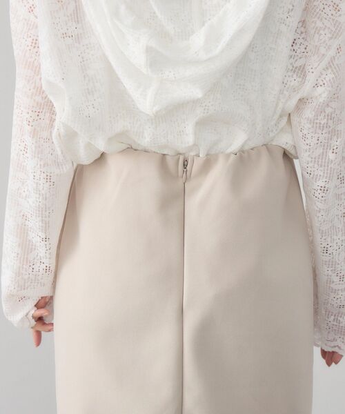 kivi（キヴィ）の「sheer combi sk（スカート・レディース・オフホワイト/ブラック/ベージュ・FREE）」の13枚目の写真