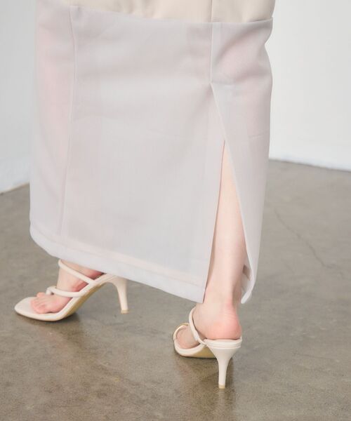 kivi（キヴィ）の「sheer combi sk（スカート・レディース・オフホワイト/ブラック/ベージュ・FREE）」の16枚目の写真