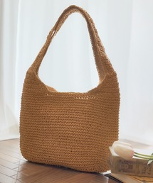 folka（フォルカ）の「5E28 ストロークラフト トートバッグ 軽量 大容量 かごバック風 ファスナー付 A4サイズ対応（かごバッグ）」