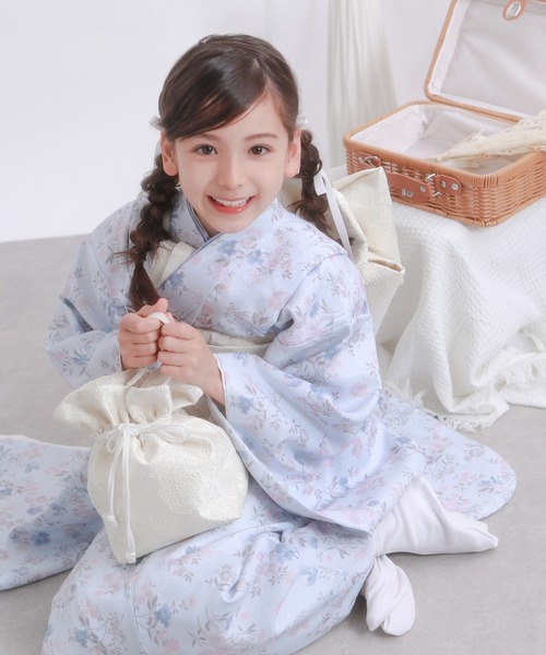 【15点セット】七五三 着物 7歳 女の子 四つ身 くすみ 七五三 着物 四つ身 7歳 女の子 15点セット くすみ（着物