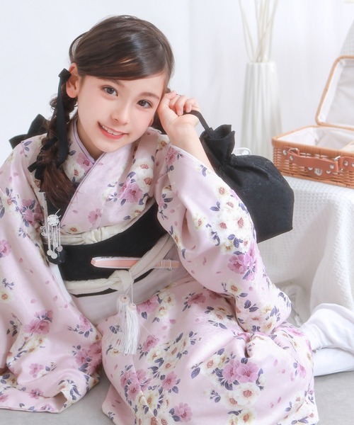 【15点セット】七五三 着物 7歳 女の子 四つ身 くすみ 七五三 着物 四つ身 7歳 女の子 15点セット くすみ（着物