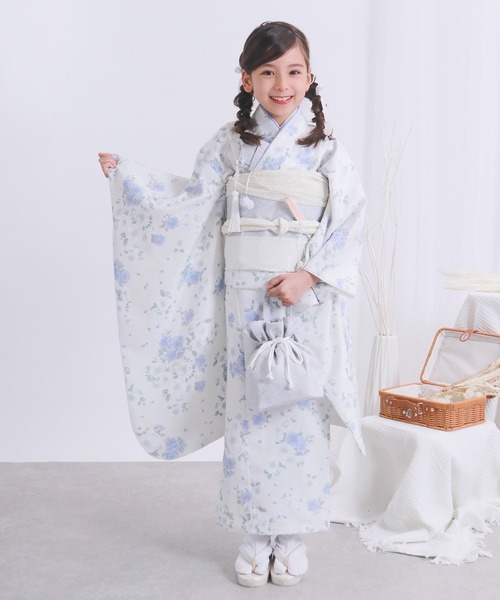 【15点セット】七五三 着物 7歳 女の子 四つ身 くすみ KYOETSU 四つ身着物15点セット くすみ 七五三 着物 7歳 販売