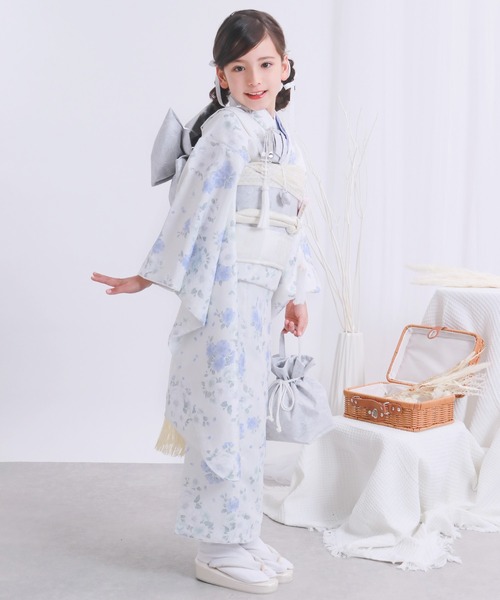 【15点セット】七五三 着物 7歳 女の子 四つ身 くすみ 七五三 着物 四つ身 7歳 女の子 15点セット くすみ（着物）｜KYOETSU