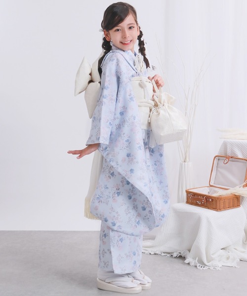 【15点セット】七五三 着物 7歳 女の子 四つ身 くすみ KYOETSU 四つ身着物15点セット くすみ 七五三 着物 7歳 販売