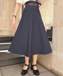 an another angelus | ダブルベルトサマーツイードフレアースカート(スカート)