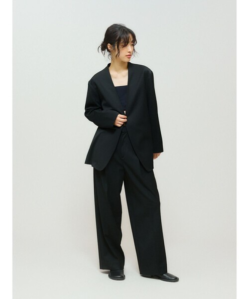 MIDIUMISOLID（ミディウミソリッド）の「MIDIUMISOLID for Ladies ストレートスラックス（スラックス・レディース・カーキ/ブラック/チャコールグレー・36/38）」の20枚目の写真