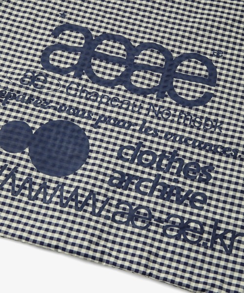 WEB LOGO CHECK GYM SACK（バックパック/リュック）｜aeae