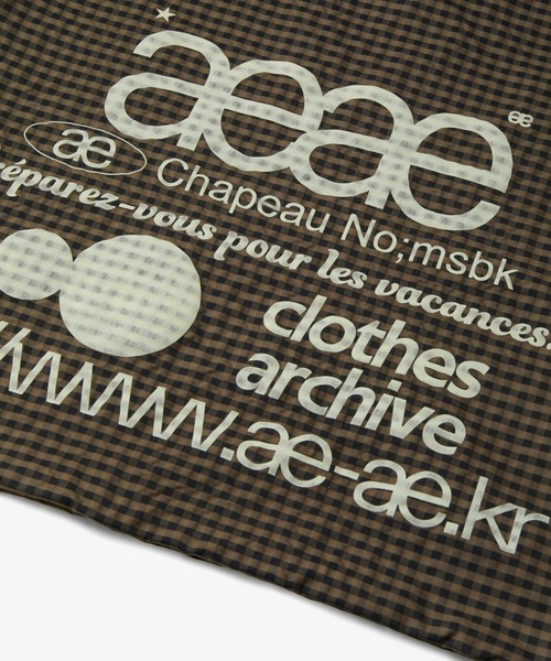 【aeae】★WEB LOGOチェックジムサック ★ WEB LOGO CHECK GYM SACK（バックパック/リュック）｜aeae