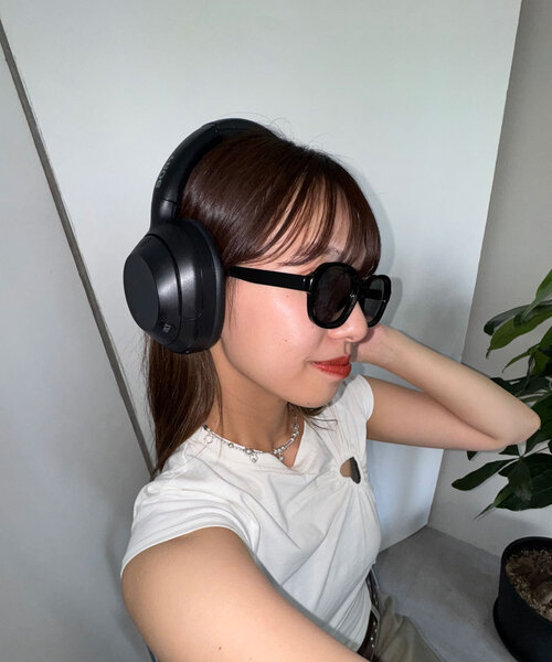 CIAOPANIC（チャオパニック）の「ラウンドサングラス（サングラス・レディース・オレンジ/ブラック・FREE）」の4枚目の写真