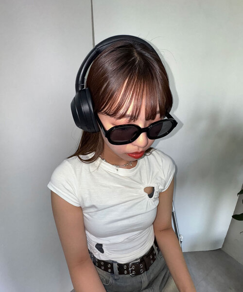 CIAOPANIC（チャオパニック）の「ラウンドサングラス（サングラス・レディース・オレンジ/ブラック・FREE）」の5枚目の写真