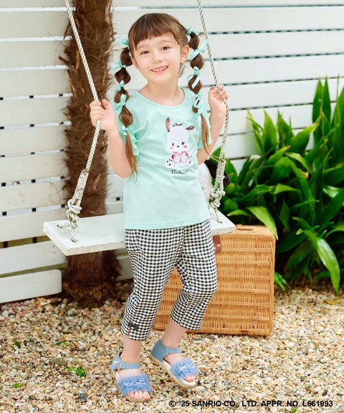 ANY(エニィ)の「【any FAM ×サンリオキャラクターズ】ミラクルスパンコール Tシャツ(Tシャツ/カットソー・キッズ・ライラック系/ホワイト系/ライトグリーン系/ライトイエロー系・120/110/100/130)」の10枚目の写真