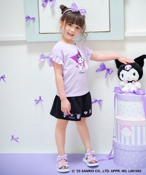 ANY(エニィ)の「【any FAM ×サンリオキャラクターズ】ミラクルスパンコール Tシャツ(Tシャツ/カットソー・キッズ・ライラック系/ホワイト系/ライトグリーン系/ライトイエロー系・120/110/100/130)」の14枚目の写真