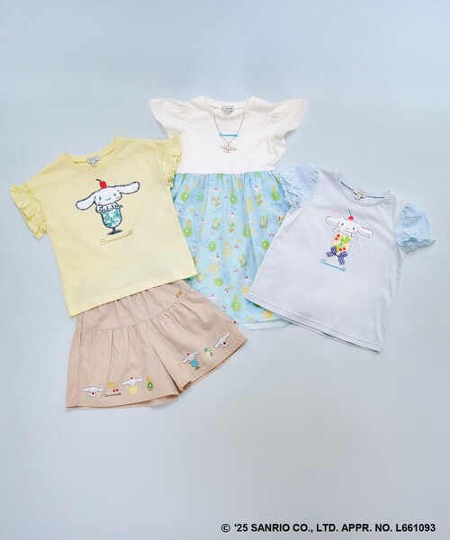 ANY(エニィ)の「【any FAM ×サンリオキャラクターズ】ミラクルスパンコール Tシャツ(Tシャツ/カットソー・キッズ・ライラック系/ホワイト系/ライトグリーン系/ライトイエロー系・120/110/100/130)」の18枚目の写真