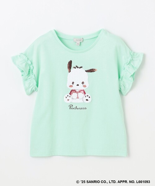 ANY(エニィ)の「【any FAM ×サンリオキャラクターズ】ミラクルスパンコール Tシャツ(Tシャツ/カットソー・キッズ・ライラック系/ホワイト系/ライトグリーン系/ライトイエロー系・120/110/100/130)」の22枚目の写真