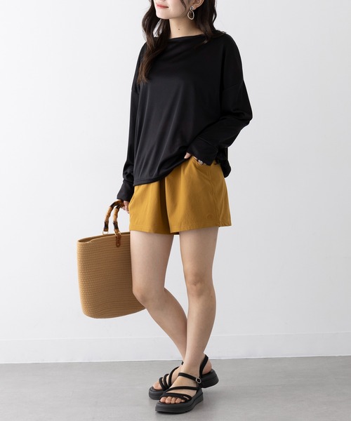 水着・ラッシュガード OCEAN flo size S シワ加工ラッシュガード付き タンキニデザイン水着4点セット