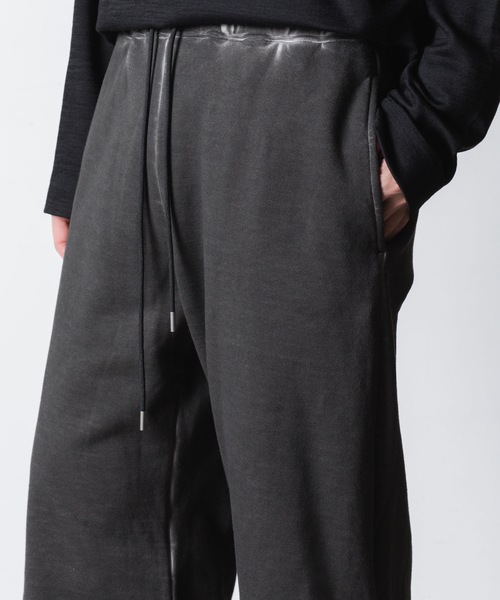 VEIN (ヴェイン)の「ジャンベルカテリー コールドダイド カットオフ バギートラウザーズ / JUMBERCA TERRY COLD DYED CUT OFF BAGGY TROUSERS(スウェットパンツ・メンズ・グレー・1/2)」の8枚目の写真