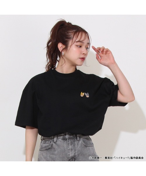 BABYDOLL(ベビードール)の「ハイキュー!!アニマル刺繍Tシャツ 0837A(Tシャツ/カットソー・メンズ・ホワイト/ブラック/チャコールグレー/ホワイト系その他2/ホワイト系その他3/ブラック系その他/ホワイト系その他/ブラック系その他2・M/L)」の7枚目の写真