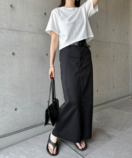 米値下げ【美品】ATON 麻 ベルト ロングスカート 10001752_14.jpg