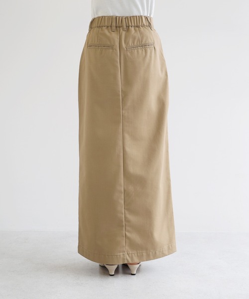 andme(アンドミー)の「前スリットチノロングタイトスカート(スカート・レディース・ベージュ/ブラック・M/L)」の13枚目の写真