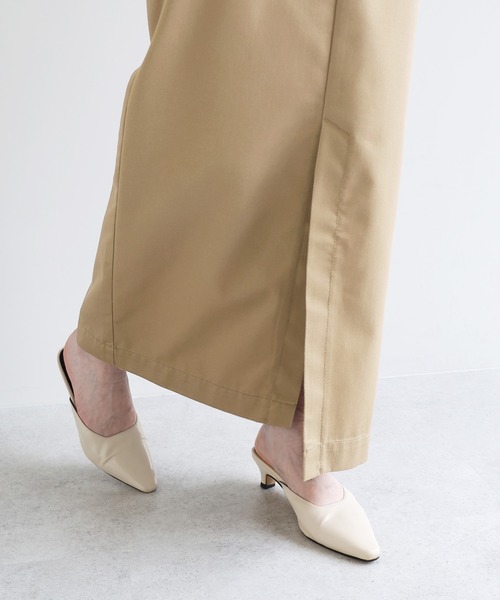 andme(アンドミー)の「前スリットチノロングタイトスカート(スカート・レディース・ベージュ/ブラック・M/L)」の18枚目の写真