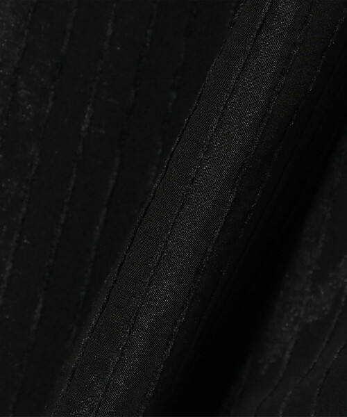 Ray BEAMS(レイビームス)の「ストライプ フレンチパフ スリーブ ワンピース(ワンピース・レディース・バイオレット/ブラック・0/1)」の11枚目の写真