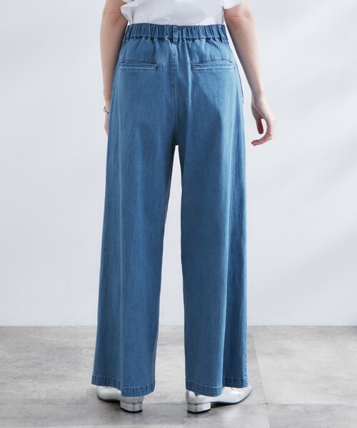grove（グローブ）の「◆【きれい見え】ストレッチデニムワイドパンツ（デニムパンツ・レディース・ブルー系その他/ネイビー・02/03/01/05/04）」の13枚目の写真