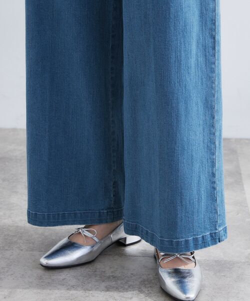 grove（グローブ）の「◆【きれい見え】ストレッチデニムワイドパンツ（デニムパンツ・レディース・ブルー系その他/ネイビー・02/03/01/05/04）」の18枚目の写真