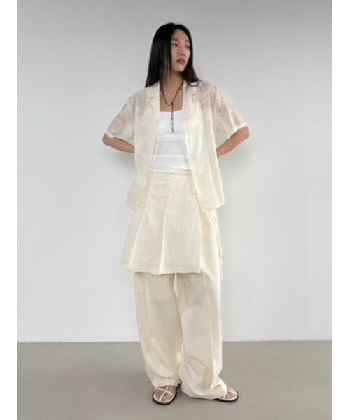 Didot.showroom(ディドット ショールーム)の「ヴィンテージ刺繍レーヨンシャツ(シャツ/ブラウス・レディース・ブラック/アイボリー・FREE)」の9枚目の写真
