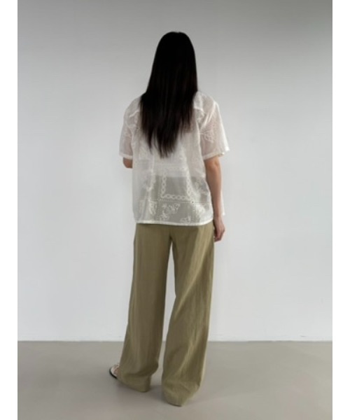 Didot.showroom(ディドット ショールーム)の「ヴィンテージ刺繍レーヨンシャツ(シャツ/ブラウス・レディース・ブラック/アイボリー・FREE)」の21枚目の写真