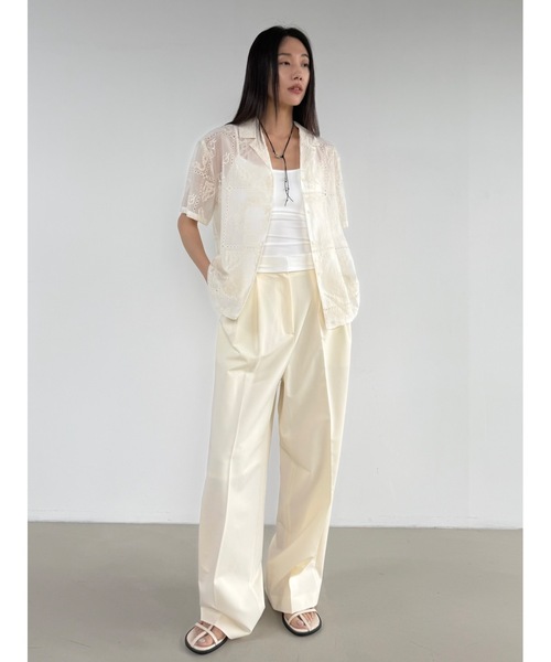Didot.showroom(ディドット ショールーム)の「ヴィンテージ刺繍レーヨンシャツ(シャツ/ブラウス・レディース・ブラック/アイボリー・FREE)」の13枚目の写真