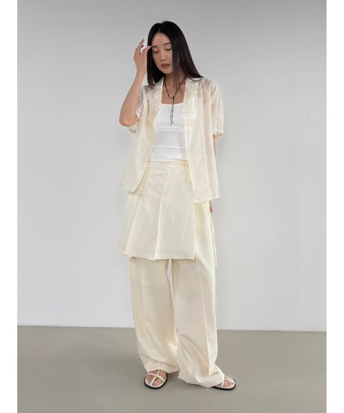 Didot.showroom(ディドット ショールーム)の「ヴィンテージ刺繍レーヨンシャツ(シャツ/ブラウス・レディース・ブラック/アイボリー・FREE)」の10枚目の写真