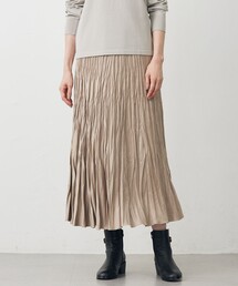 ライトマイクロスエード プリーツ スカート