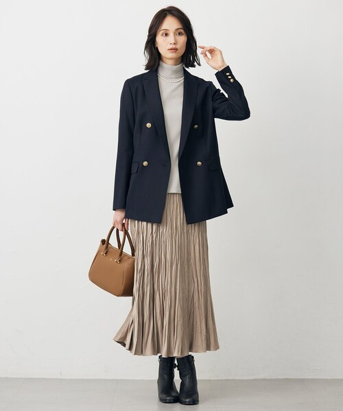 J.PRESS Ladies（J.プレス レディス）の「ライトマイクロスエード プリーツ スカート（スカート・レディース・ブラウン系/ベージュ系/ブラック系・XS/XXS/S）」の16枚目の写真
