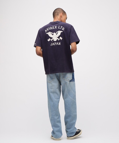 AVIREX（アヴィレックス）の「《SOUVENIR COLLECTION》SUKA HENRYNECK T-SHIRT "EAGLE" / スカ ヘンリーネック 半袖Tシャツ "イーグル" / AVIREX / アヴィレックス（Tシャツ/カットソー・メンズ・オフホワイト/ネイビー・XX-LARGE/X-LARGE/LARGE/MEDIUM）」の9枚目の写真