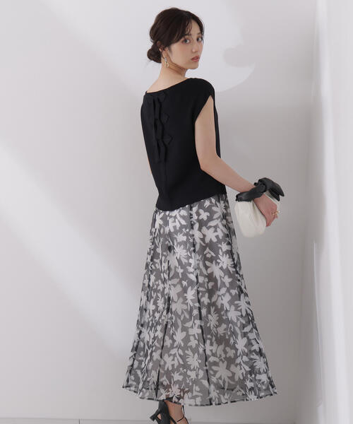 PROPORTION BODY DRESSING(プロポーションボディドレッシング)の「<ウォッシャブル>ペイントフラワースカート / 1215220707(スカート・レディース・ブラック/ブルー・MEDIUM/SMALL/P/S)」の6枚目の写真