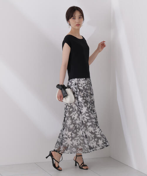 PROPORTION BODY DRESSING(プロポーションボディドレッシング)の「<ウォッシャブル>ペイントフラワースカート / 1215220707(スカート・レディース・ブラック/ブルー・MEDIUM/SMALL/P/S)」の7枚目の写真