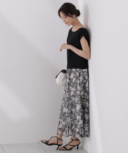 PROPORTION BODY DRESSING(プロポーションボディドレッシング)の「<ウォッシャブル>ペイントフラワースカート / 1215220707(スカート・レディース・ブラック/ブルー・MEDIUM/SMALL/P/S)」の8枚目の写真