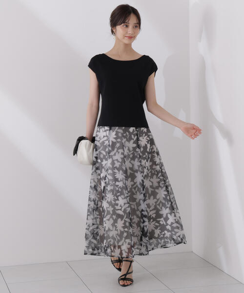 PROPORTION BODY DRESSING(プロポーションボディドレッシング)の「<ウォッシャブル>ペイントフラワースカート / 1215220707(スカート・レディース・ブラック/ブルー・MEDIUM/SMALL/P/S)」の9枚目の写真