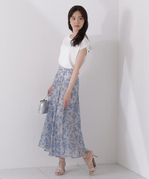PROPORTION BODY DRESSING(プロポーションボディドレッシング)の「<ウォッシャブル>ペイントフラワースカート / 1215220707(スカート・レディース・ブラック/ブルー・MEDIUM/SMALL/P/S)」の18枚目の写真