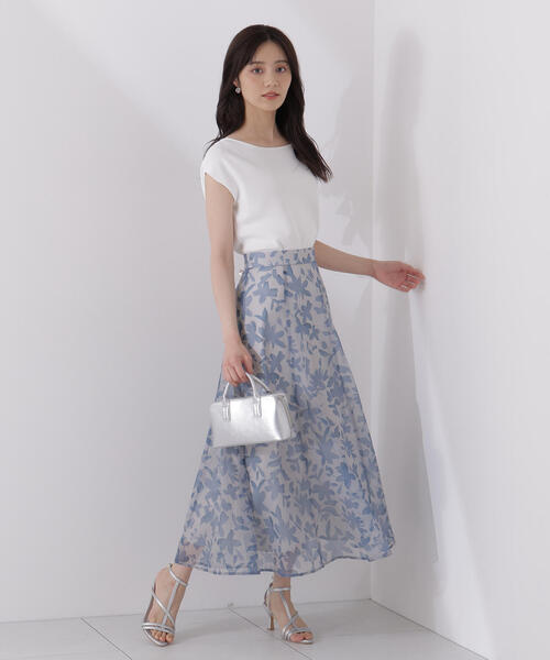 PROPORTION BODY DRESSING(プロポーションボディドレッシング)の「<ウォッシャブル>ペイントフラワースカート / 1215220707(スカート・レディース・ブラック/ブルー・MEDIUM/SMALL/P/S)」の20枚目の写真